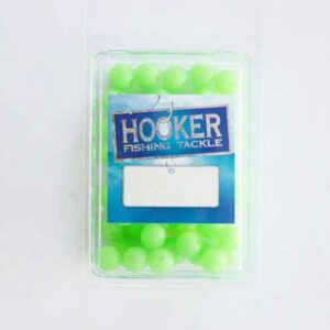 Beads Round Hard Lumo Green 10mm 50 Pack