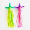 9 inch Soft Bird Teaser Green and Pink 3