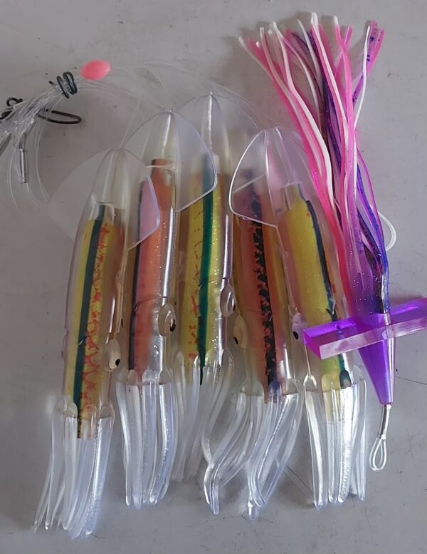 9 inch Inline Soft Squid Daisy Chain - Image 8