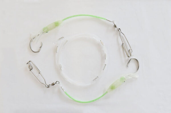 2 Hook- SS Hook Puka Dropper Rig-Detachable Traces